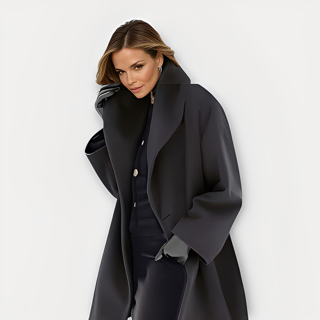 Manteau Femme Oversize Hiver avec Large Col | Chaud, Élégant et Confortable