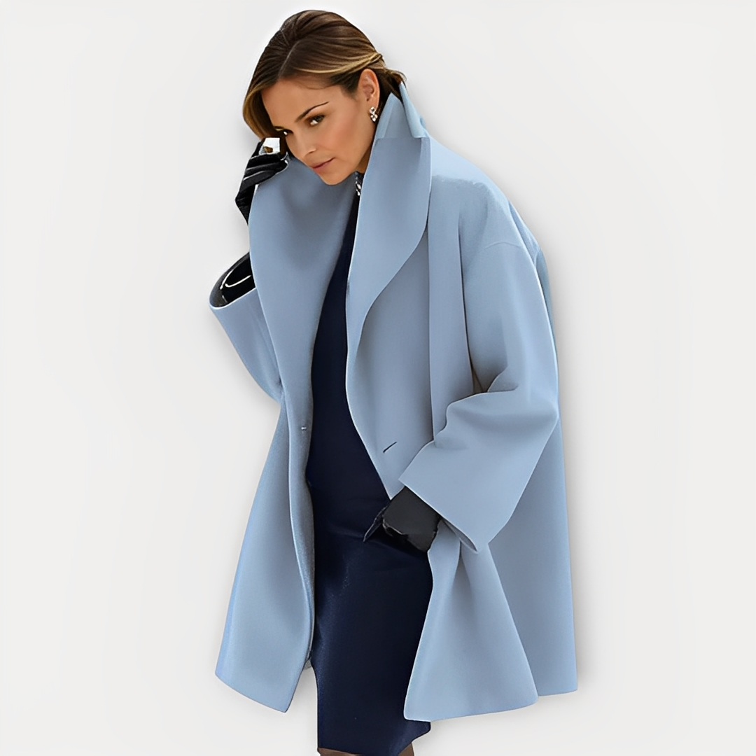 Manteau Femme Oversize Hiver avec Large Col | Chaud, Élégant et Confortable
