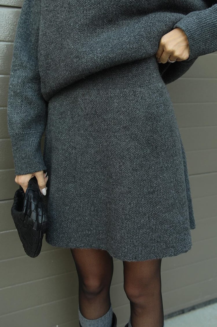Cozy Knit Set Femme | Pull & Mini-jupe Moderne
