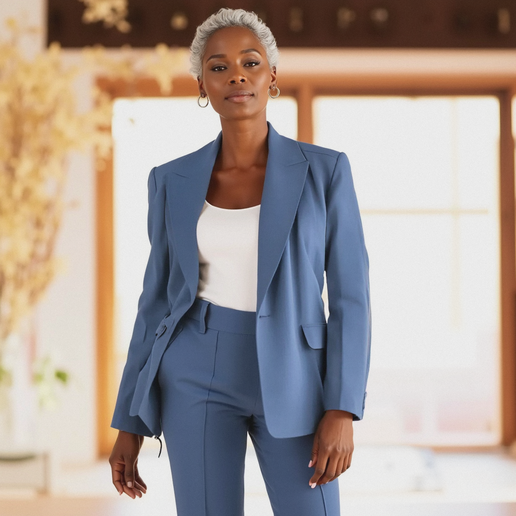 Ensemble tailleur pantalon structuré – Élégant, moderne & polyvalent