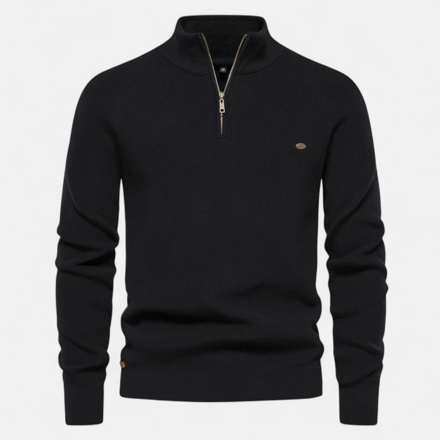 Cotton Zip Sweater Homme | Pull Zippé Col Montant en Coton | Élégance Chauffante & Style Raffiné