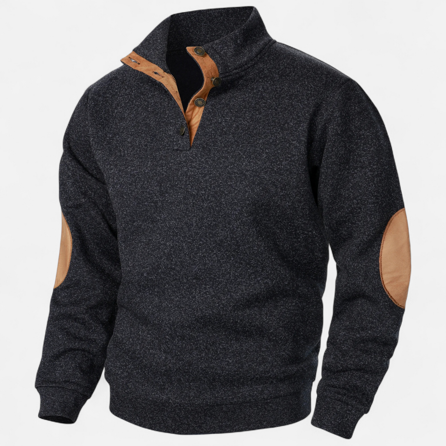 Men’s Knitted Sweater | Pull Homme à Col Montant | Élégance Héritage & Confort Moderne