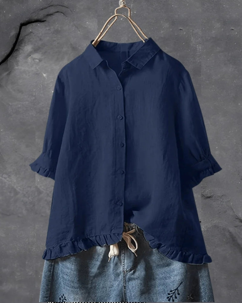 Blouse Femme au Design Épuré – Idéale pour le Quotidien et les Tenues Décontractées