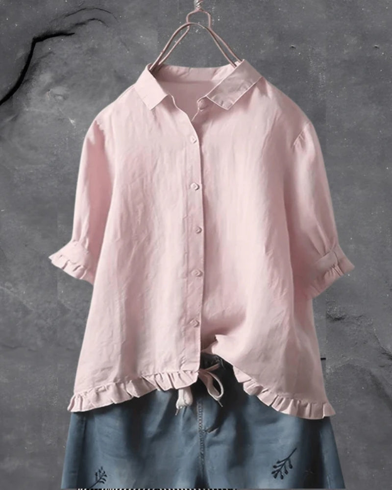 Blouse Femme au Design Épuré – Idéale pour le Quotidien et les Tenues Décontractées