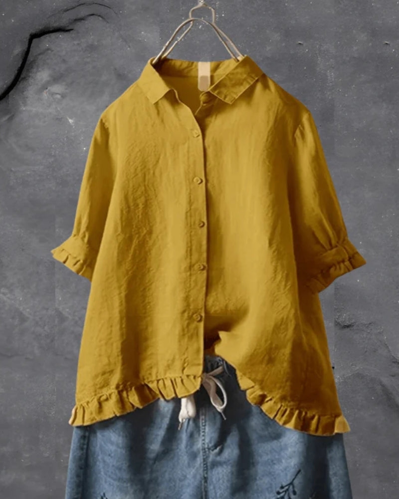Blouse Femme au Design Épuré – Idéale pour le Quotidien et les Tenues Décontractées