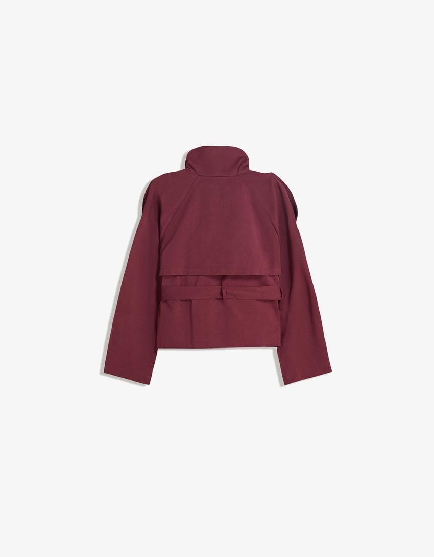 Short Trench Coat Femme | Manteau Chic à Ceinture pour le Printemps