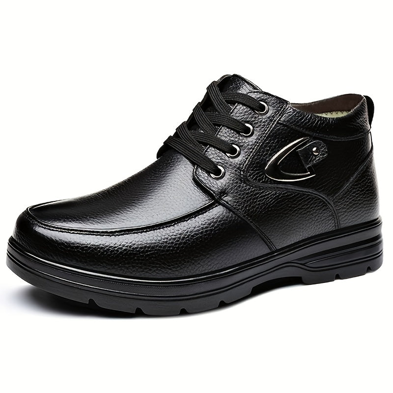 Quenric | Bottines Homme Hiver à Lacets avec Doublure Chaude et Rembourrée