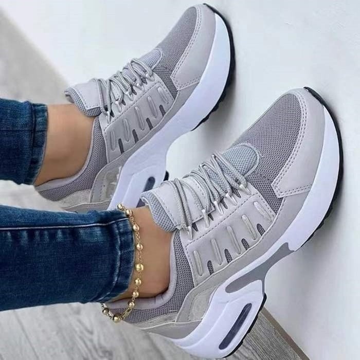 Réjane | Baskets Modernes à Plateforme et Lacets pour Femme