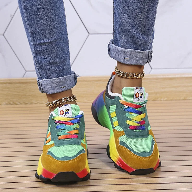 Édith | Baskets Femme Colorées et Orthopédiques, Confortables et Stylées