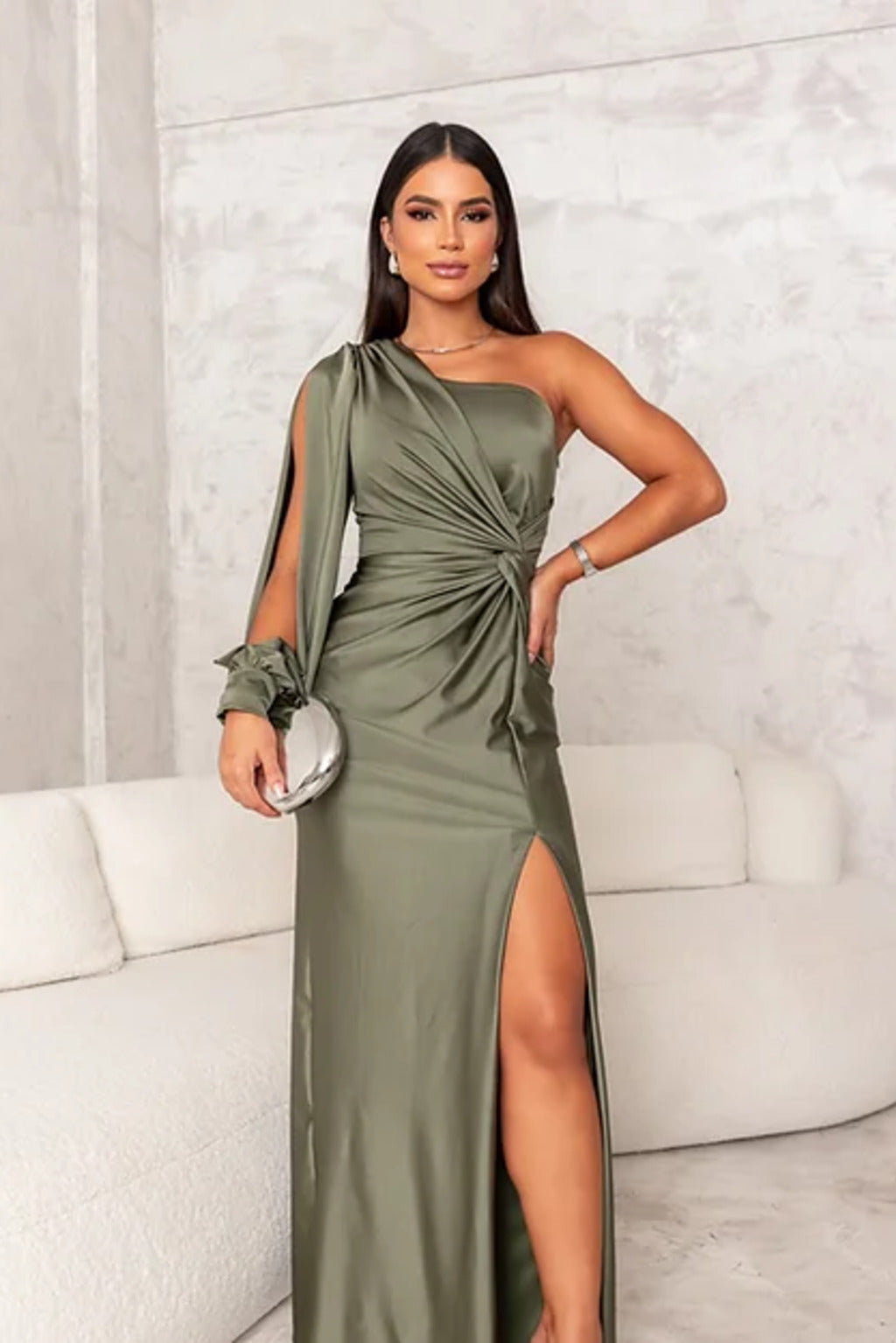 Robe Élégante One-Shoulder – Glamour Féminin & Style Moderne