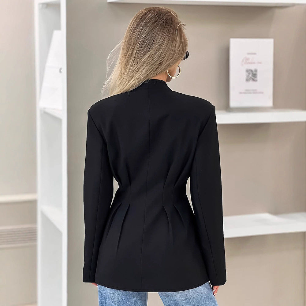 Ange-Marie | Blazer femme Slim Fit col V, élégant et polyvalent