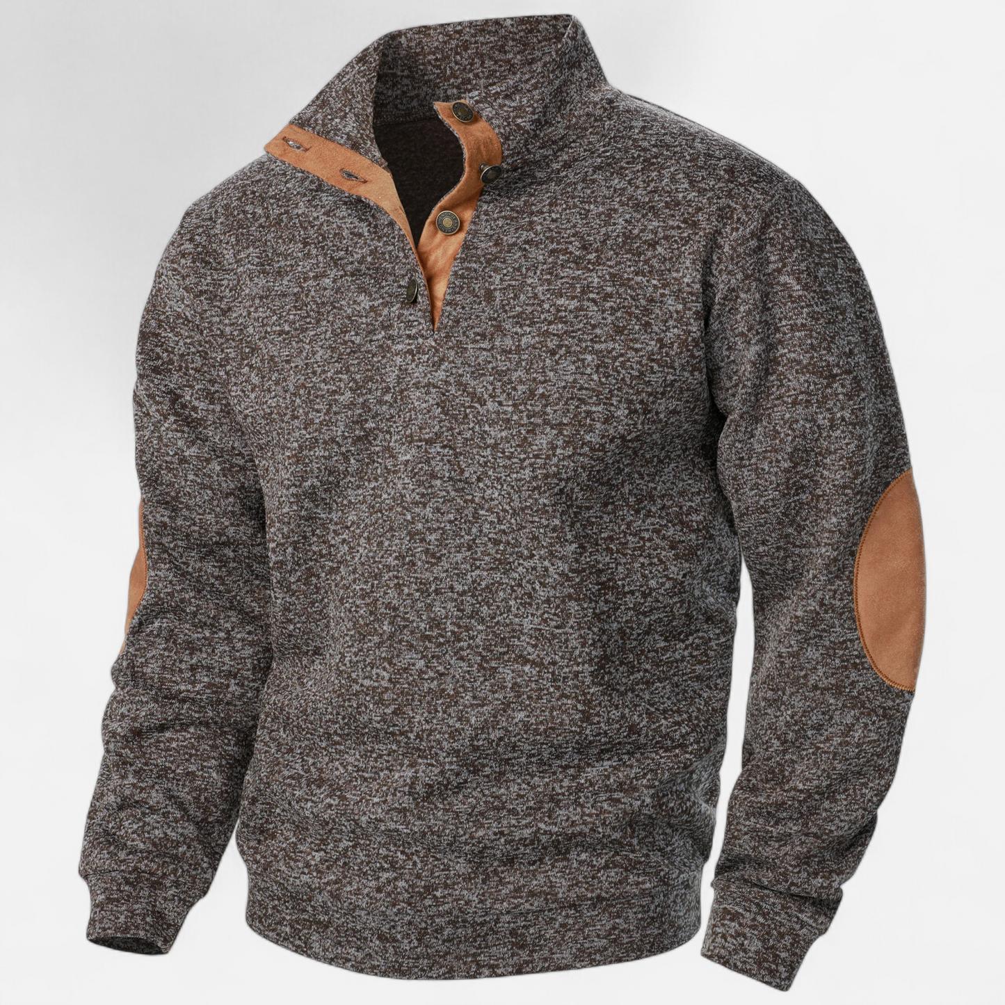 Men’s Knitted Sweater | Pull Homme à Col Montant | Élégance Héritage & Confort Moderne