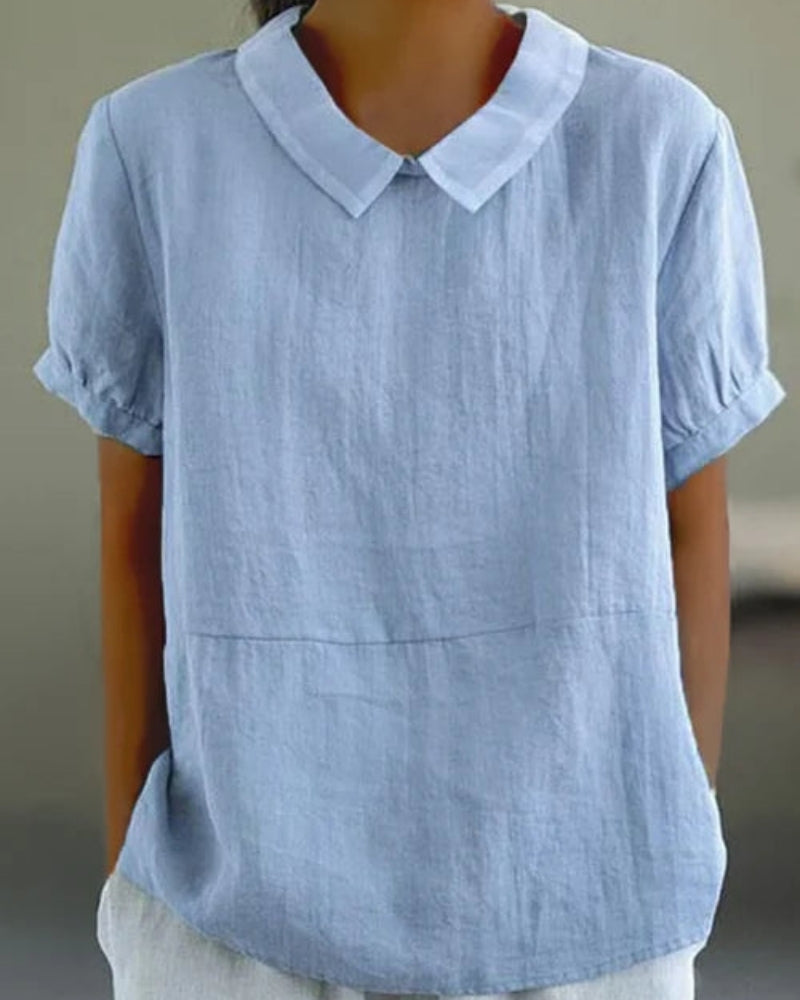 Blouse à Col Classique pour Femme – Style Épuré pour le Quotidien