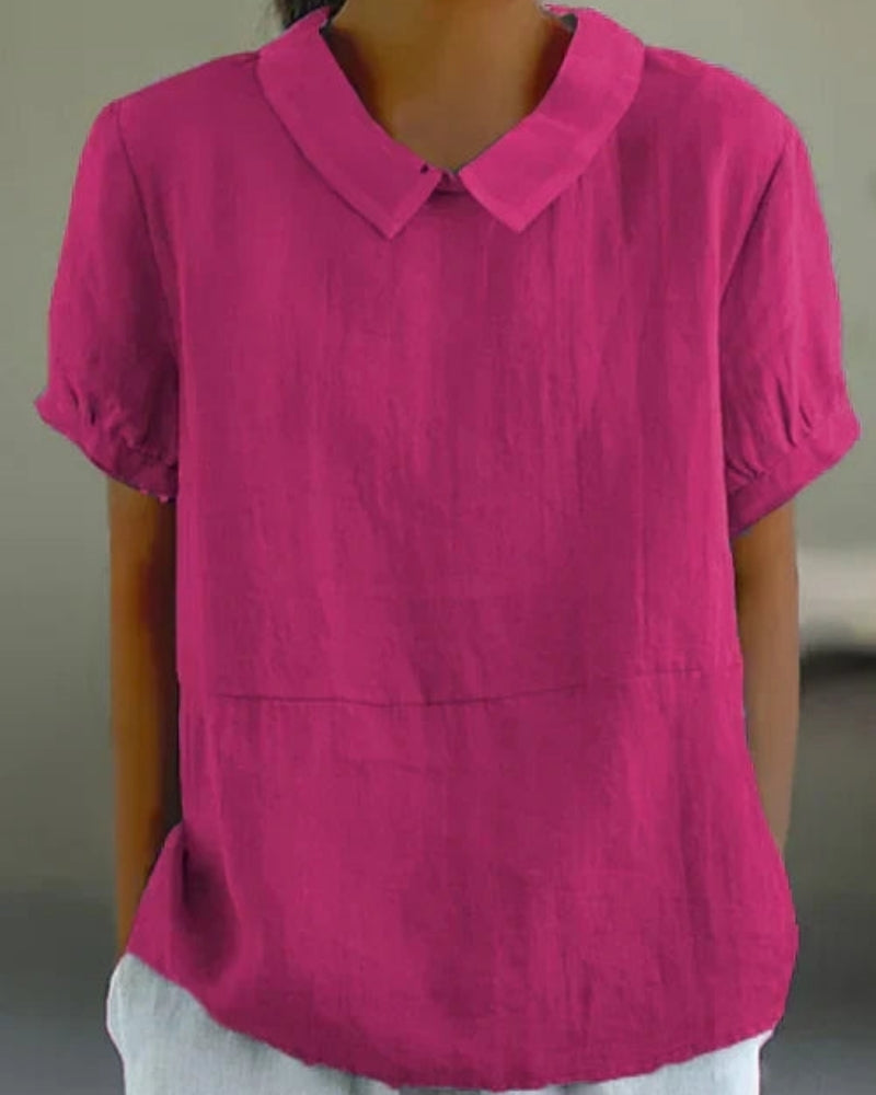 Blouse à Col Classique pour Femme – Style Épuré pour le Quotidien