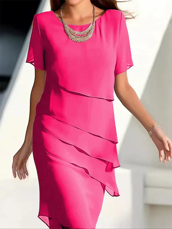 Robe d’Été Élégante à Effet Superposé – Légèreté, Confort & Élégance Féminine