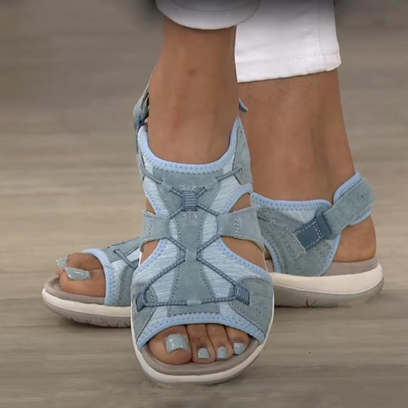 Sandales confort à coupe ouverte – Confortables, légères & polyvalentes