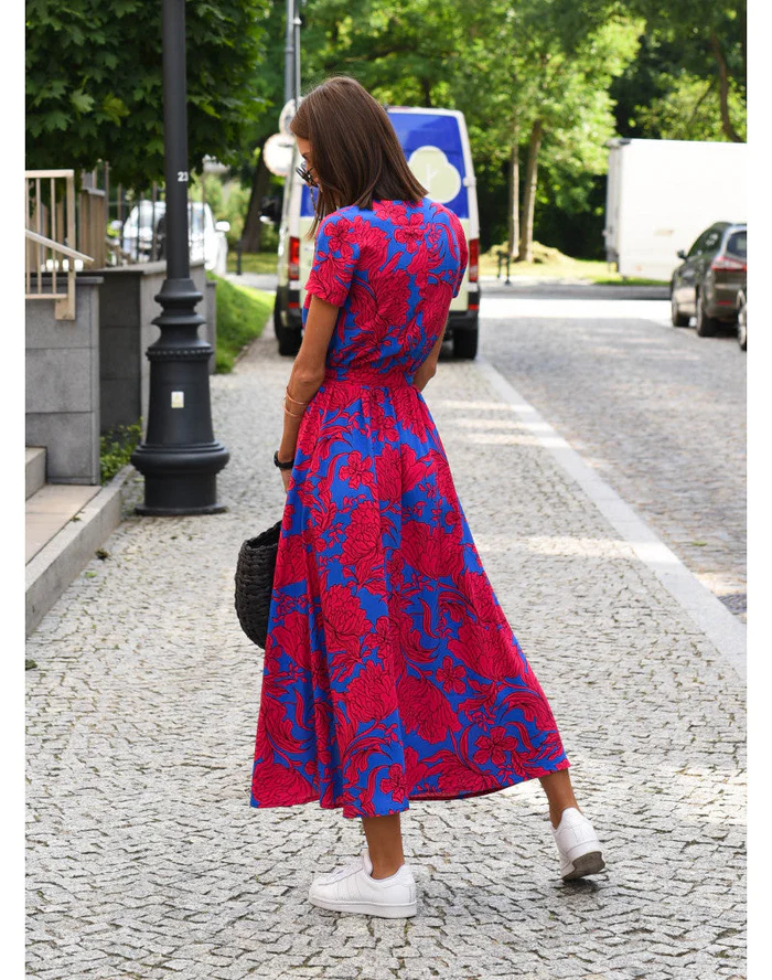 Robe midi portefeuille estivale – Légèreté, féminité & élégance moderne