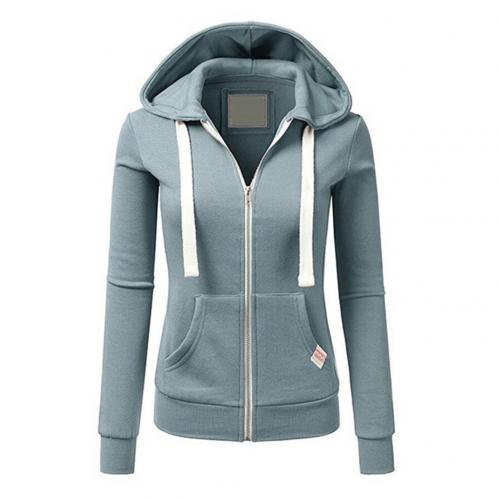 Géraldine | Veste Femme Slim Fit à Capuche avec Cordon, Zip et Poche Kangourou