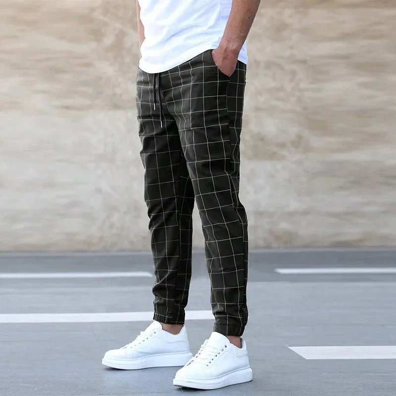 Pantalon de jogging à motif à carreaux – Confortable, tendance & polyvalent