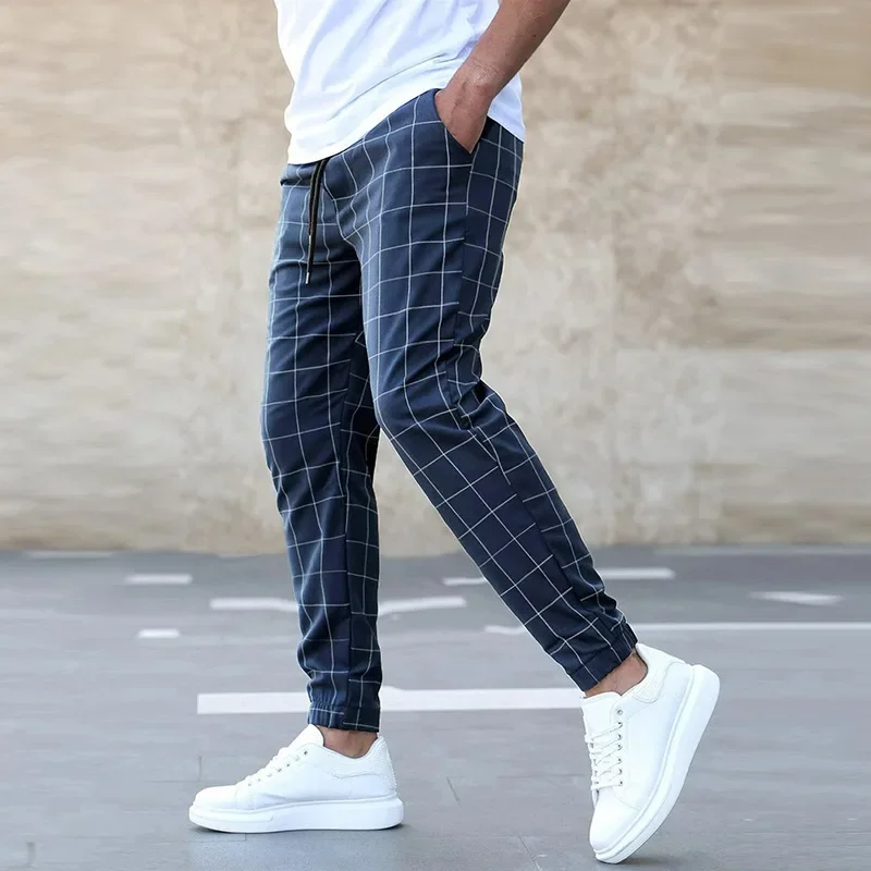 Pantalon de jogging à motif à carreaux – Confortable, tendance & polyvalent