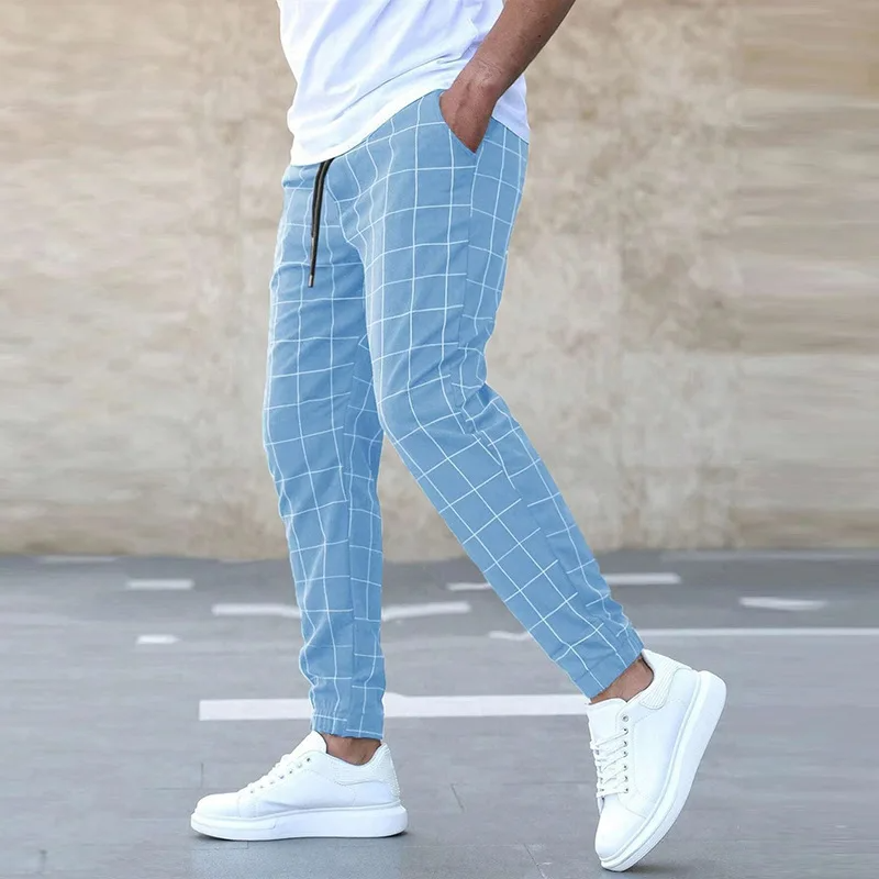 Pantalon de jogging à motif à carreaux – Confortable, tendance & polyvalent