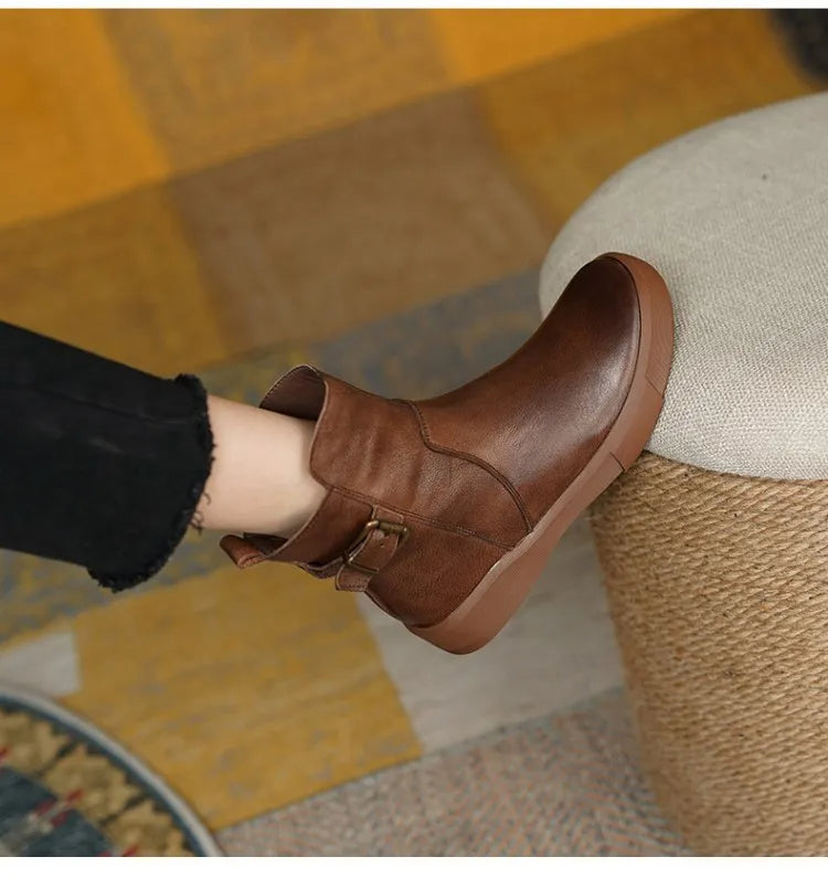 Clémence | Bottines Femme Imperméables et Robustes à la Cheville