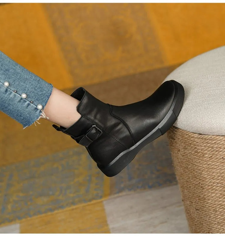Clémence | Bottines Femme Imperméables et Robustes à la Cheville