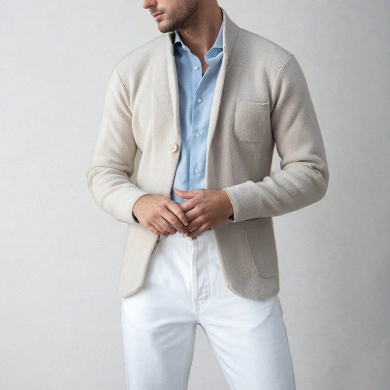 Theo | Cardigan Blazer Homme à Boutons, Veste Smart Casual