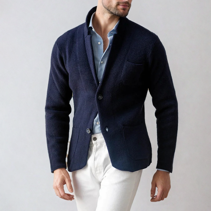 Theo | Cardigan Blazer Homme à Boutons, Veste Smart Casual