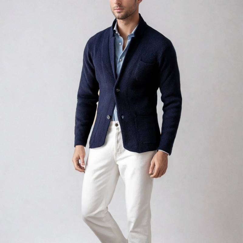 Theo | Cardigan Blazer Homme à Boutons, Veste Smart Casual