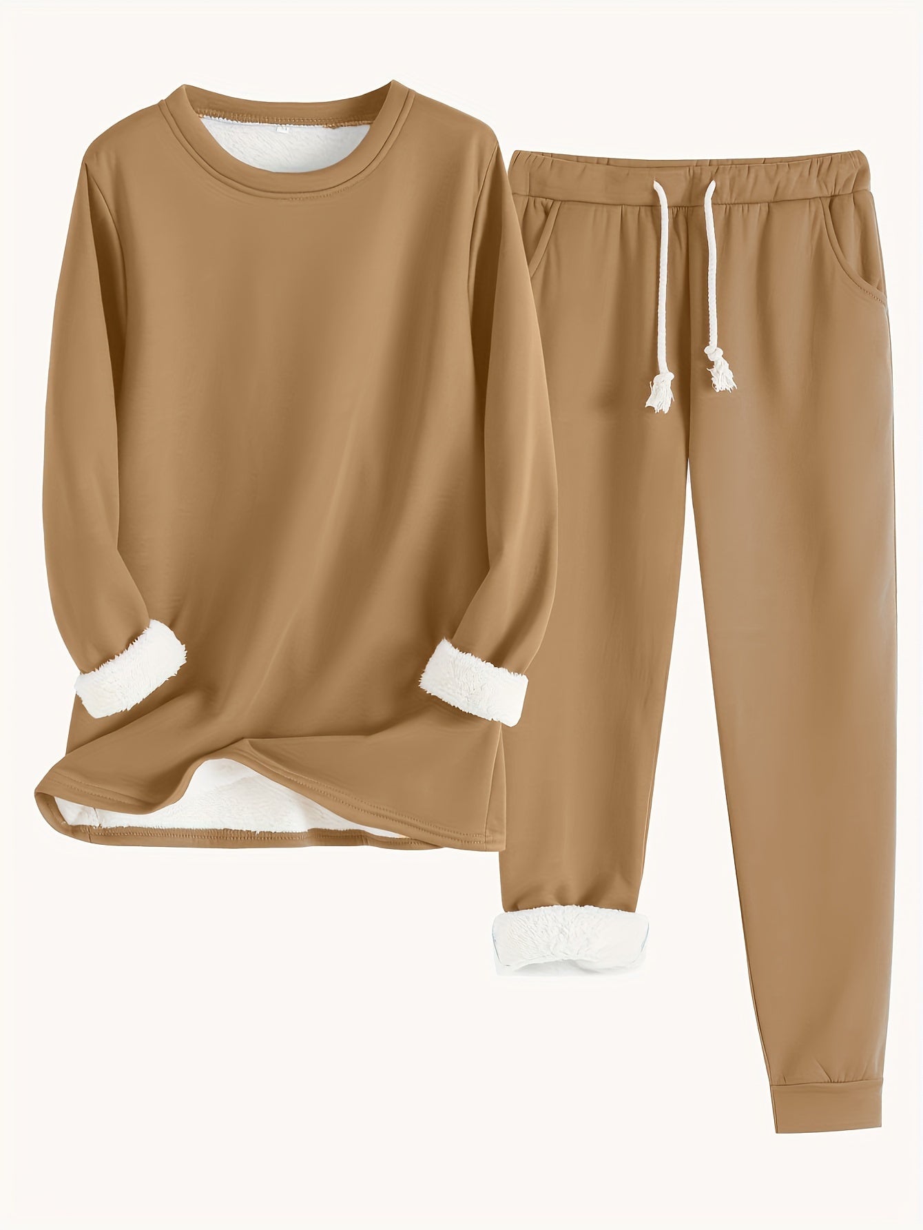 Ensemble Lounge Femme Douillet avec Doublure Fleece