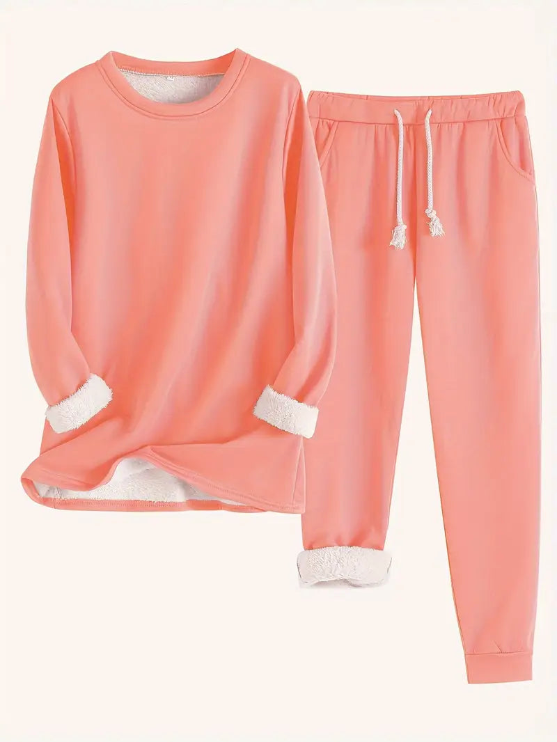 Ensemble Lounge Femme Douillet avec Doublure Fleece