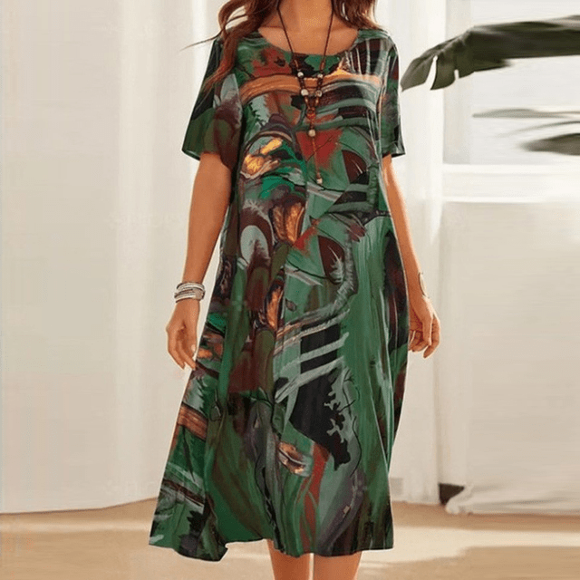 Robe Fleurie Élégante – Grâce Féminine & Style Intemporel