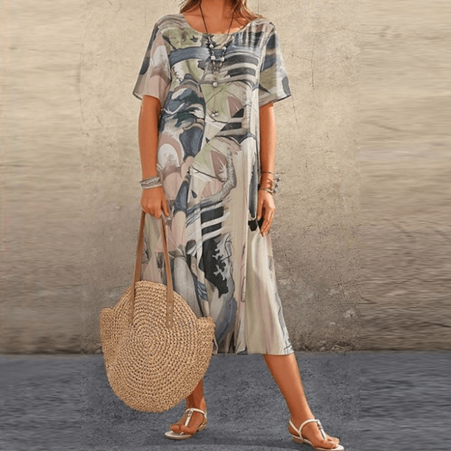 Robe Fleurie Élégante – Grâce Féminine & Style Intemporel