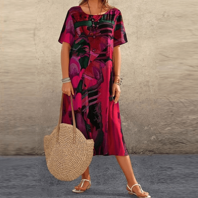 Robe Fleurie Élégante – Grâce Féminine & Style Intemporel