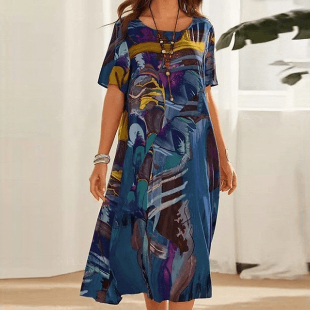 Robe Fleurie Élégante – Grâce Féminine & Style Intemporel