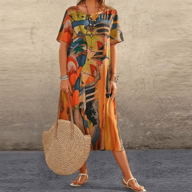 Robe Fleurie Élégante – Grâce Féminine & Style Intemporel