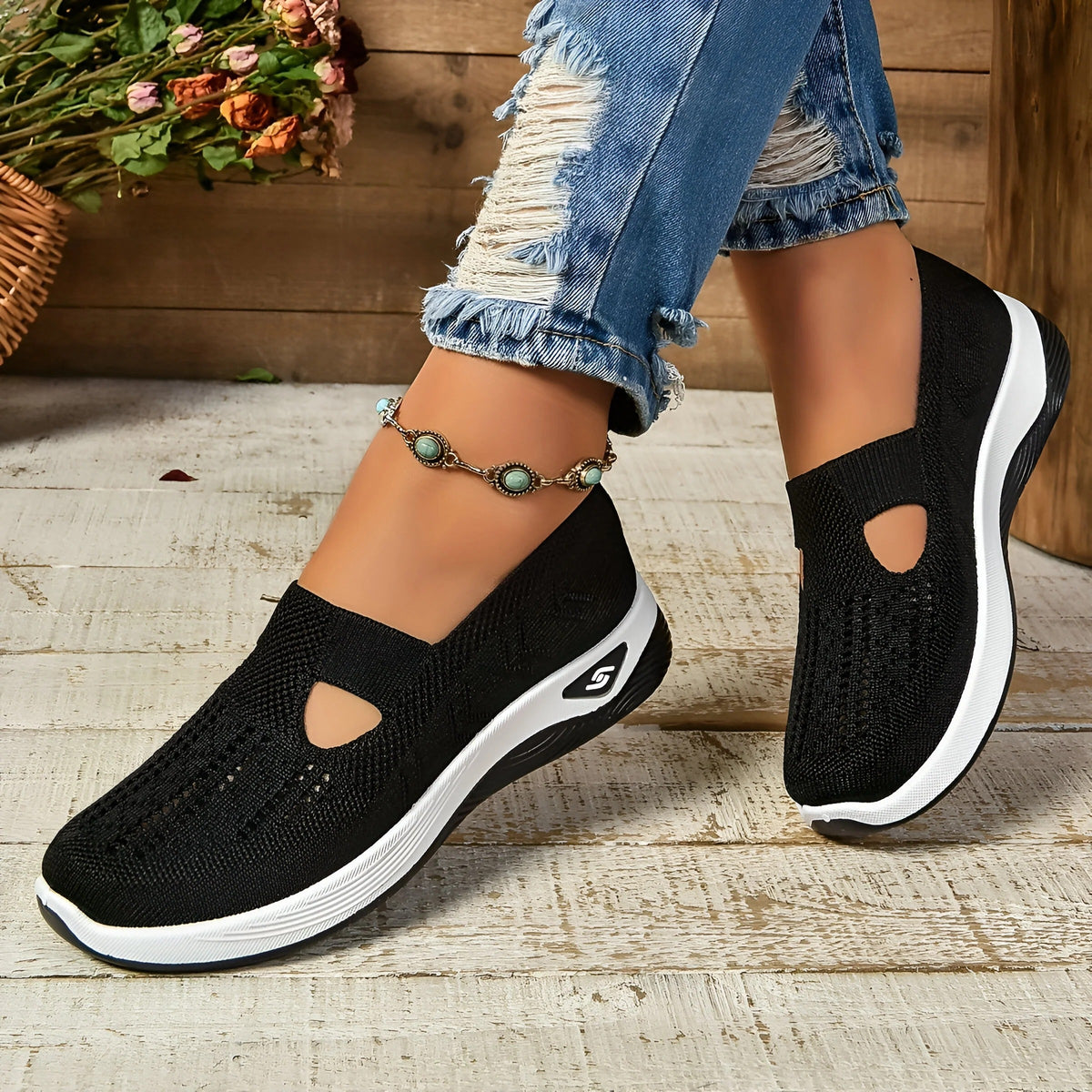 Sneakers Slip-On pour Femme – Confort & Style Moderne