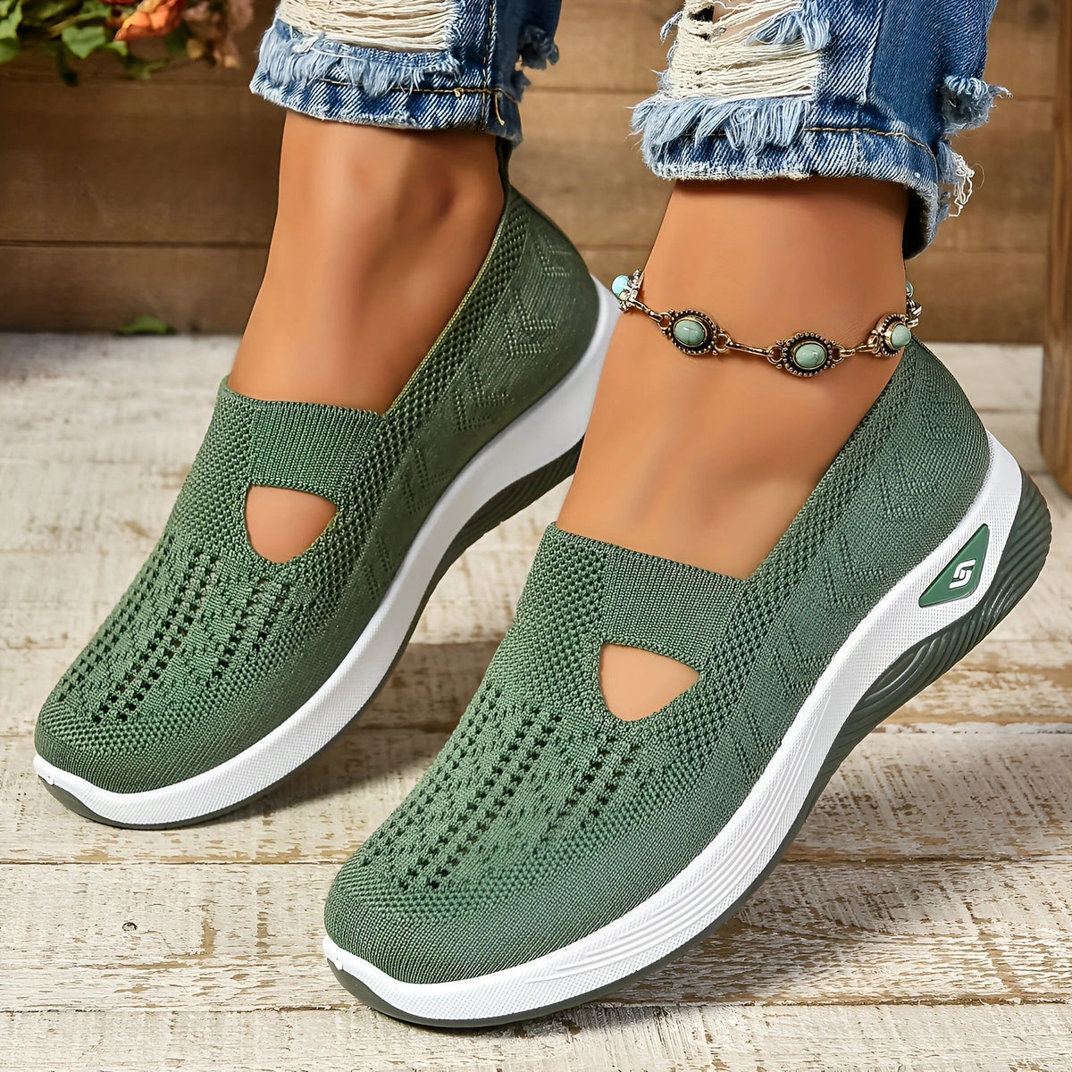 Sneakers Slip-On pour Femme – Confort & Style Moderne