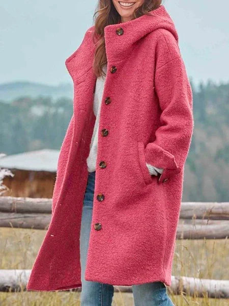 Long Coat Femme avec Capuche | Élégance et Chaleur pour les Journées Fraîches