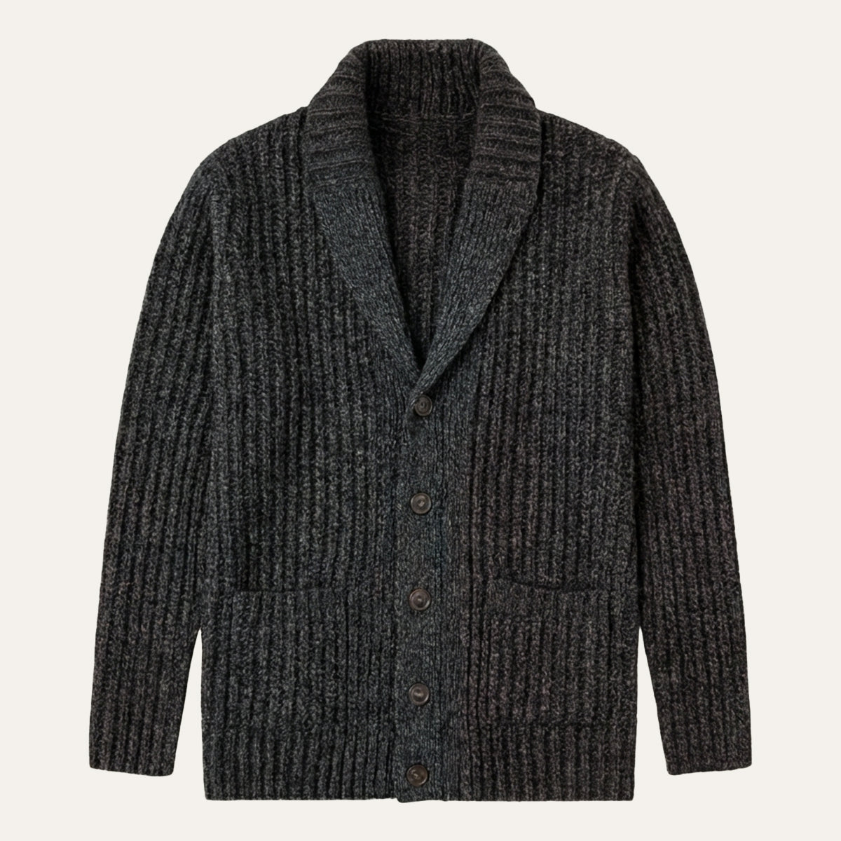 Cardigan structuré pour homme avec col à revers — élégance casual pour toutes saisons