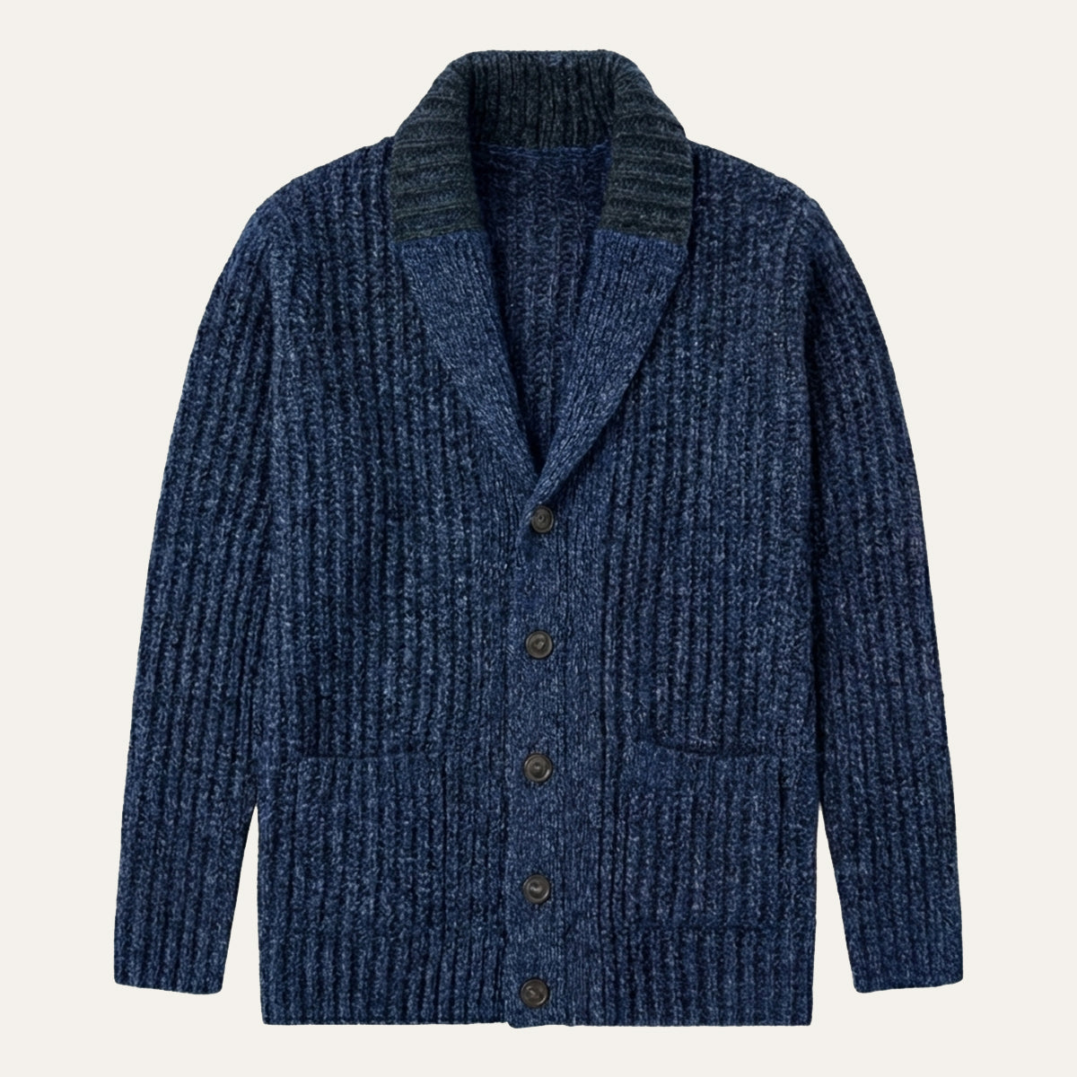 Cardigan structuré pour homme avec col à revers — élégance casual pour toutes saisons