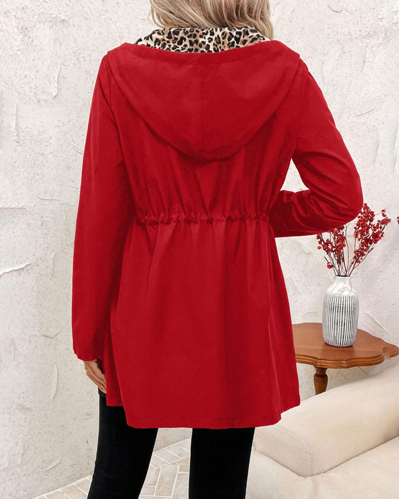 Manteau Léger Femme avec Doublure Léopard | Style, Confort et Audace