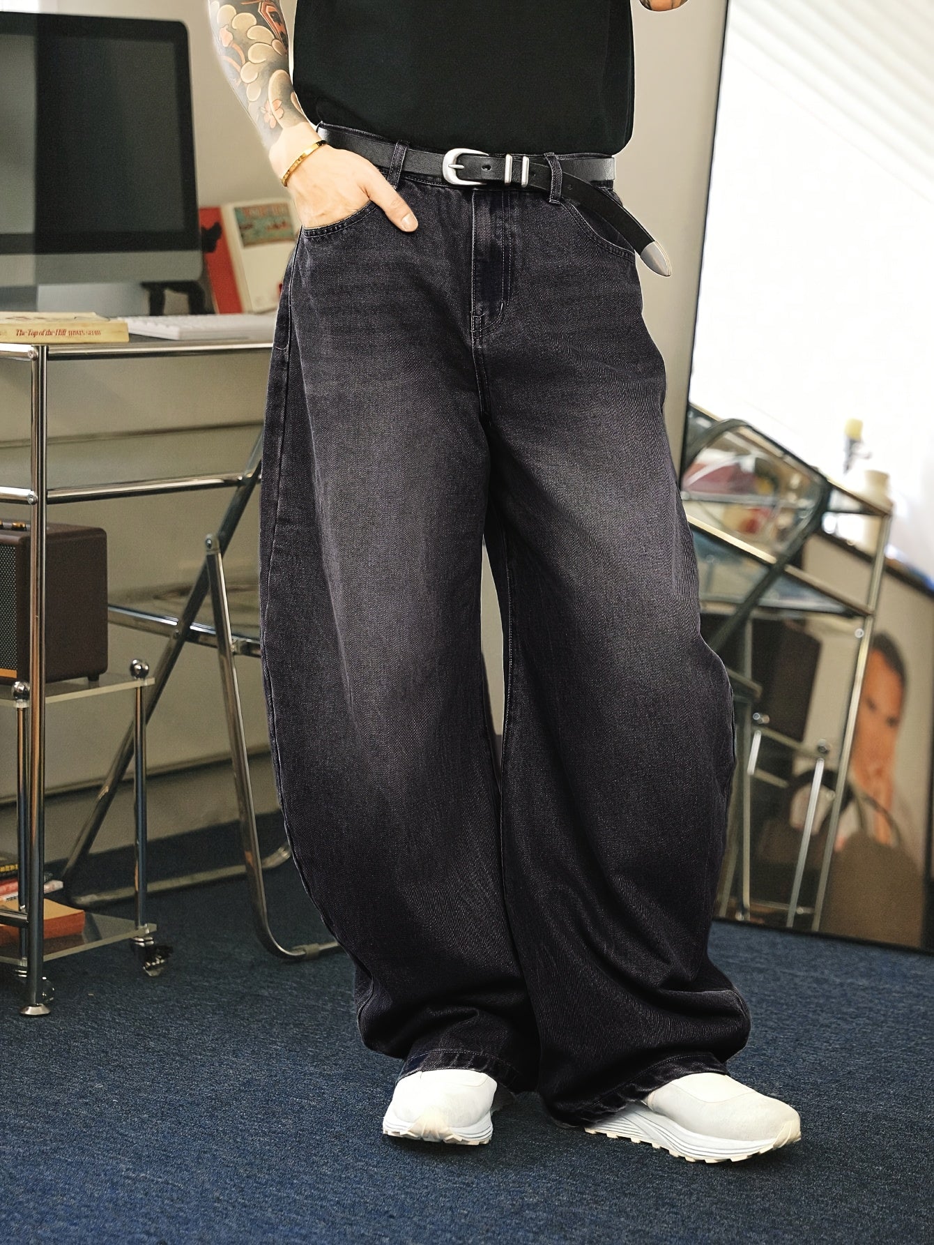 Joseph | Jean Baggy Homme Tendance Coupe Large avec Jambe Droite