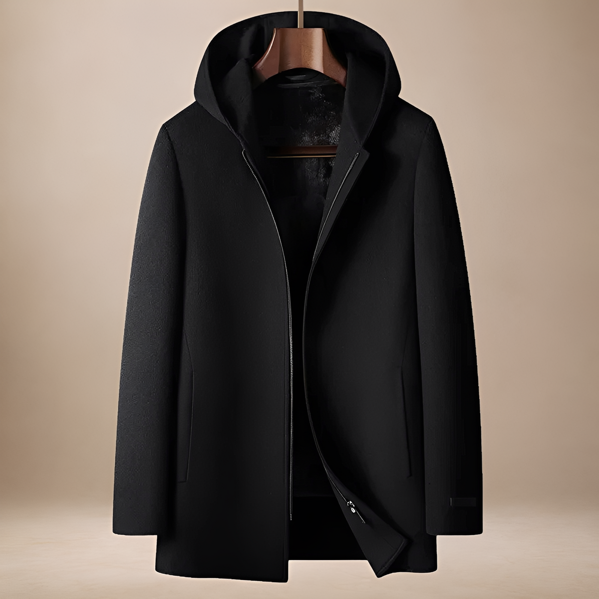 Sweat à capuche homme | Veste zippée à coupe moderne et longueur mi-longue