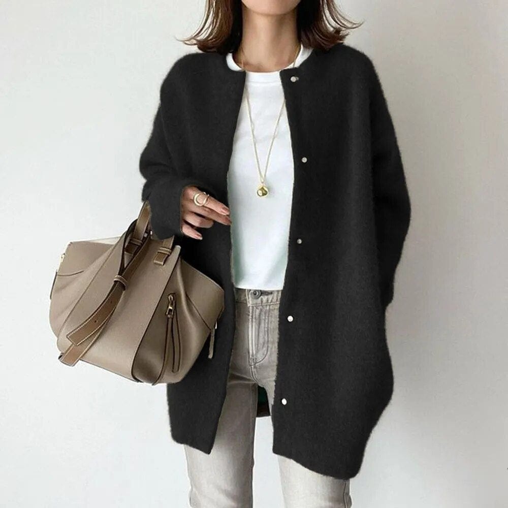 Cardigan femme | Cardigan en cachemire doux et chaud à boutonnage classique pour les journées fraîches