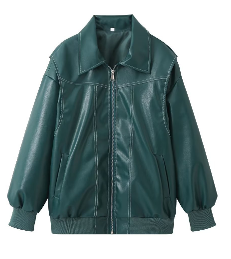 Sylviane | Veste Oversize Streetwear Zippée avec Col à Revers pour Femmes