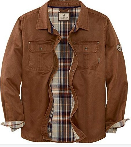 Men's Waxed Bomber Jacket | Flannel Lined with Chest Pockets | Casual & Stylish Outerwear