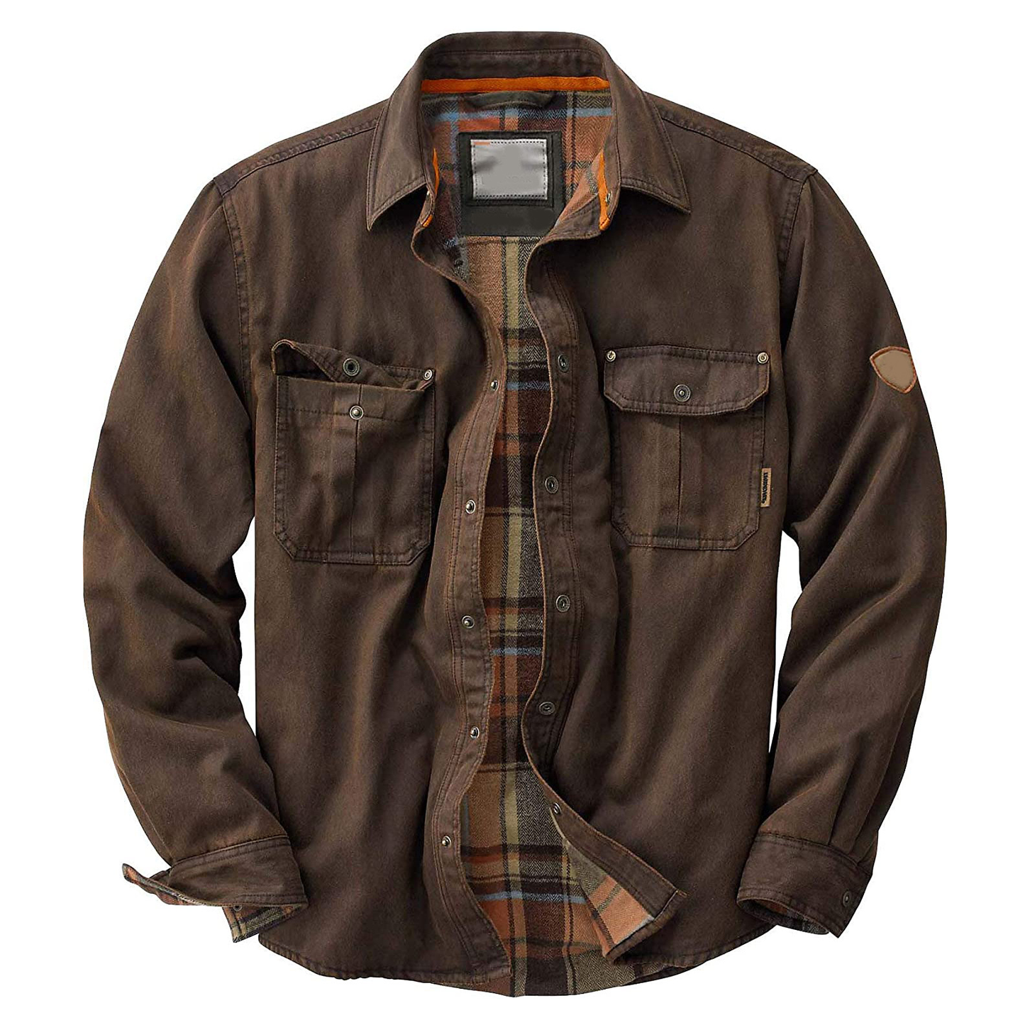 Men's Waxed Bomber Jacket | Flannel Lined with Chest Pockets | Casual & Stylish Outerwear