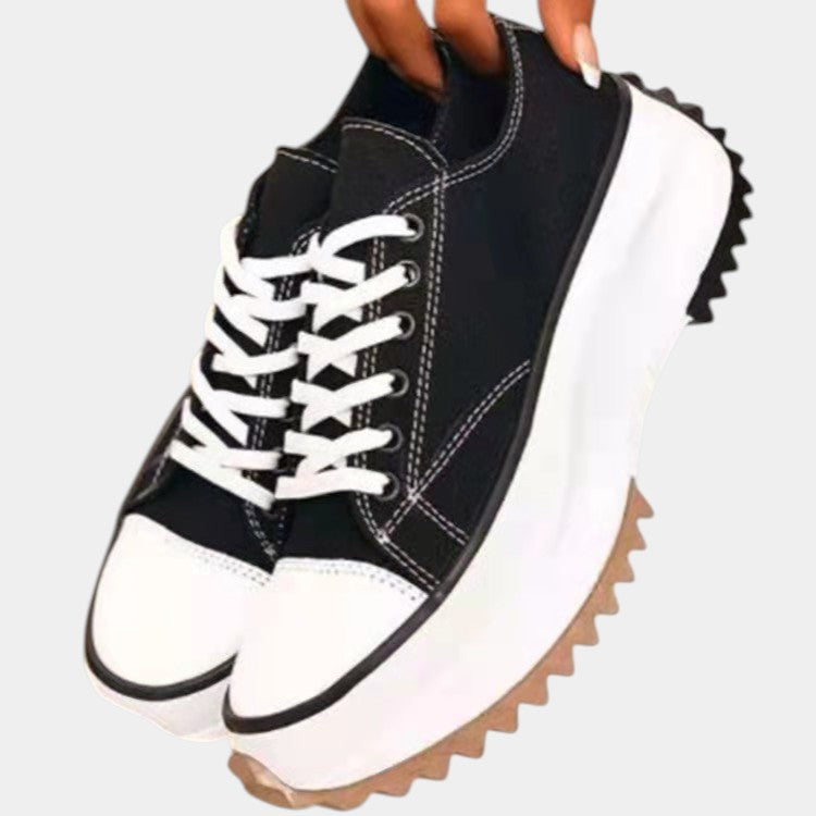 Sneakers Plateau Femme à Front Retro | Style Sportif et Confort Moderne